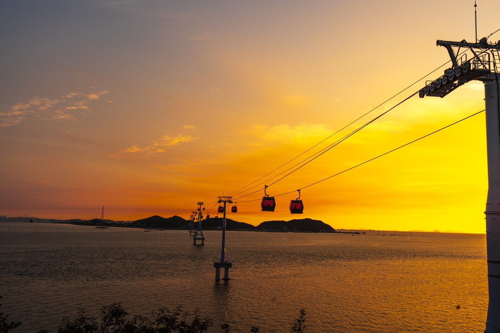 전곡항 일몰, 서해랑 케이블카